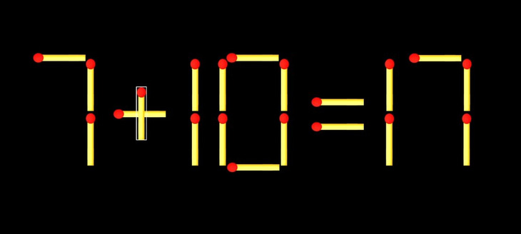 Thử tài IQ: Di chuyển một que diêm để 6+12=7 thành phép tính đúng - Ảnh 1.