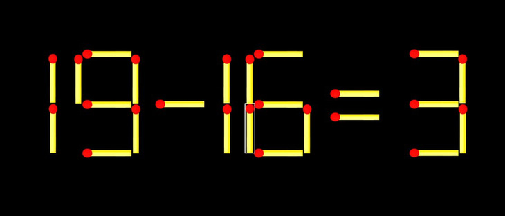 Thử tài IQ: Di chuyển một que diêm để 4-4=3 thành phép tính đúng - Ảnh 1.