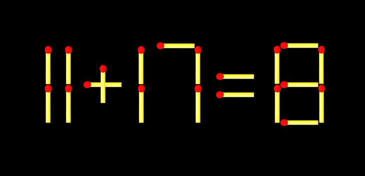 Thử tài IQ: Di chuyển một que diêm để 3-8=5 thành phép tính đúng - Ảnh 2.