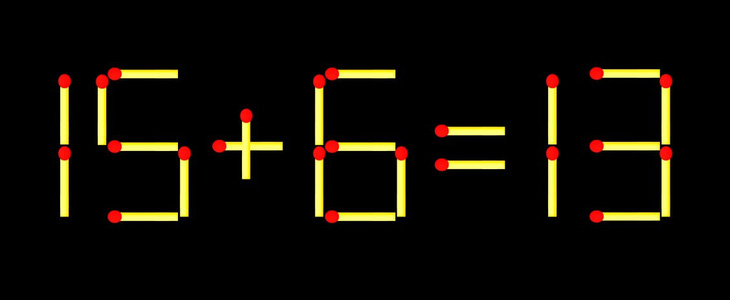 Thử tài IQ: Di chuyển một que diêm để 61+3=8 thành phép tính đúng - Ảnh 2.