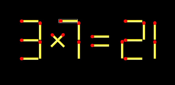 Thử tài IQ: Di chuyển một que diêm để 9x1=21 thành phép tính đúng - Ảnh 1.