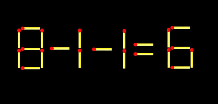 Thử tài IQ: Di chuyển một que diêm để 3-8=5 thành phép tính đúng - Ảnh 1.