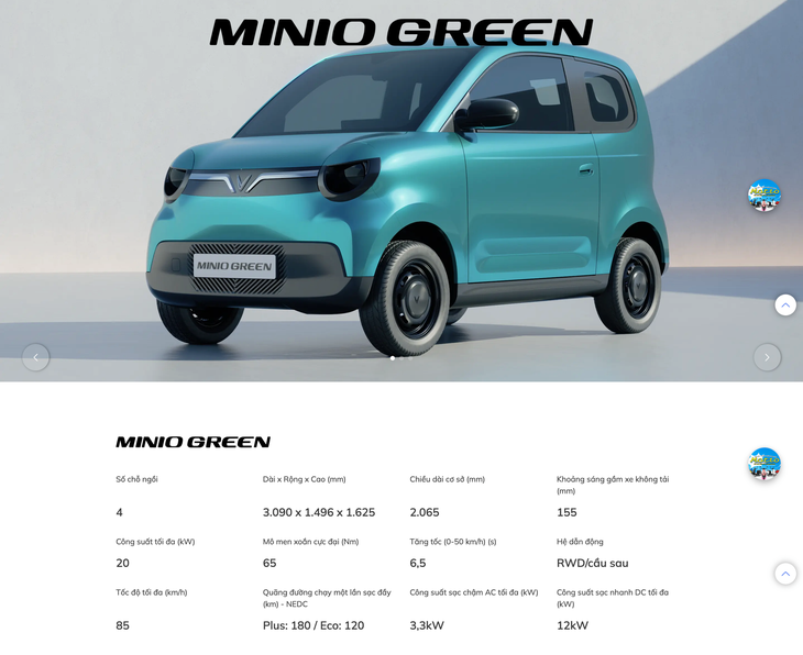 VinFast Minio Green chạy 180km/sạc, tối đa 85km/h, gầm cao hơn Vios - Ảnh 2.