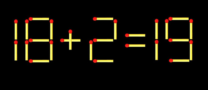 Thử tài IQ: Di chuyển một que diêm để 3+18=7 thành phép tính đúng - Ảnh 3.