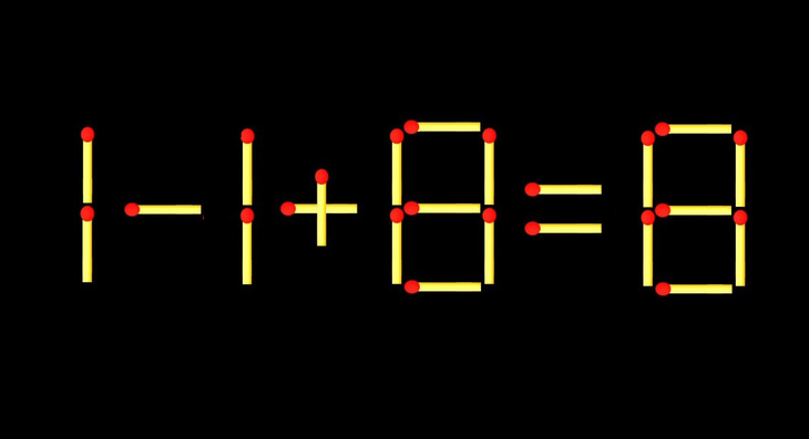 Thử tài IQ: Di chuyển một que diêm để 17+8=8 thành phép tính đúng - Ảnh 1.