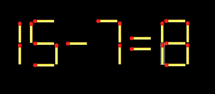 Thử tài IQ: Di chuyển một que diêm để 17+8=8 thành phép tính đúng - Ảnh 1.