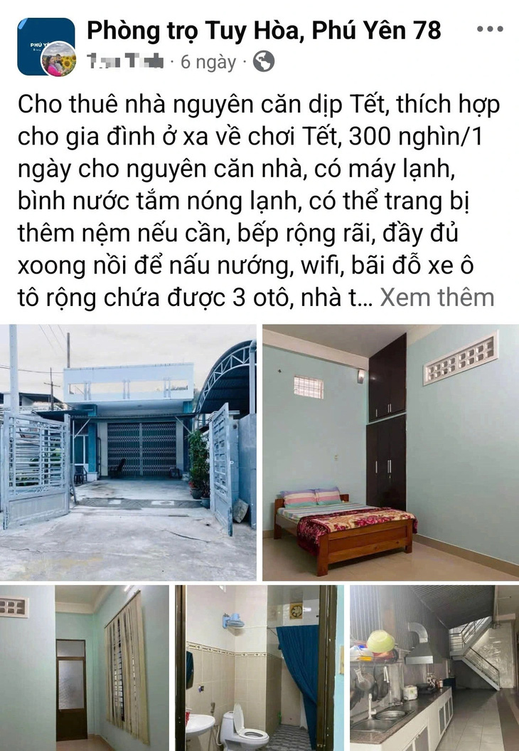 Phú Yên nhộn nhịp dịch vụ cho thuê nhà lưu trú dịp Tết - Ảnh 3.