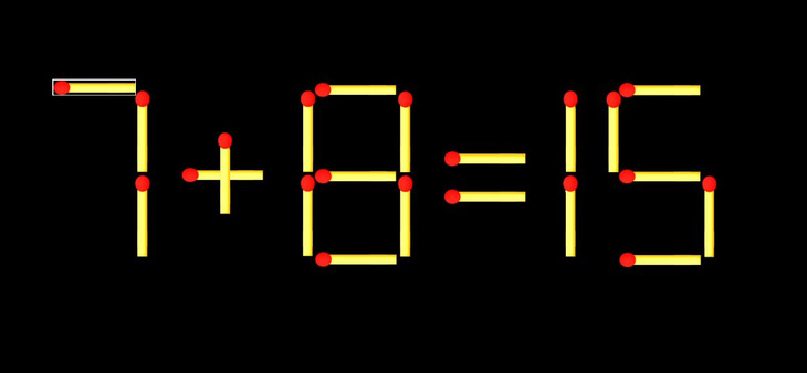 Thử tài IQ: Di chuyển một que diêm để 1+8=19 thành phép tính đúng - Ảnh 1.