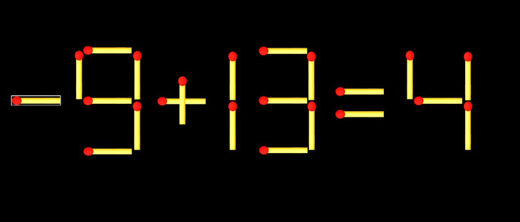 Thử tài IQ: Di chuyển một que diêm để 9+19=4 thành phép tính đúng - Ảnh 1.