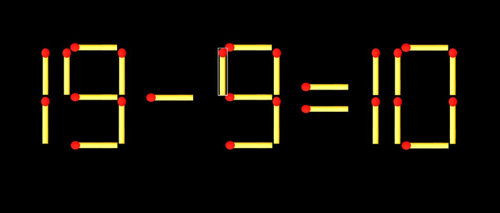 Thử tài IQ: Di chuyển một que diêm để 1-9=8 thành phép tính đúng - Ảnh 1.