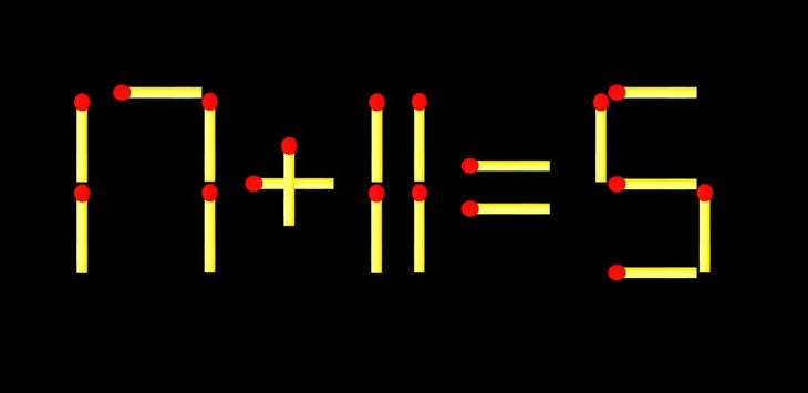 Thử tài IQ: Di chuyển một que diêm để 1+5=77 thành phép tính đúng - Ảnh 3.