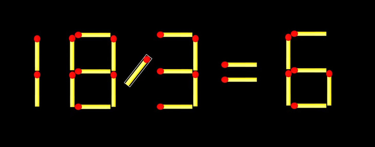 Thử tài IQ: Di chuyển một que diêm để 189=6 thành phép tính đúng - Ảnh 1.