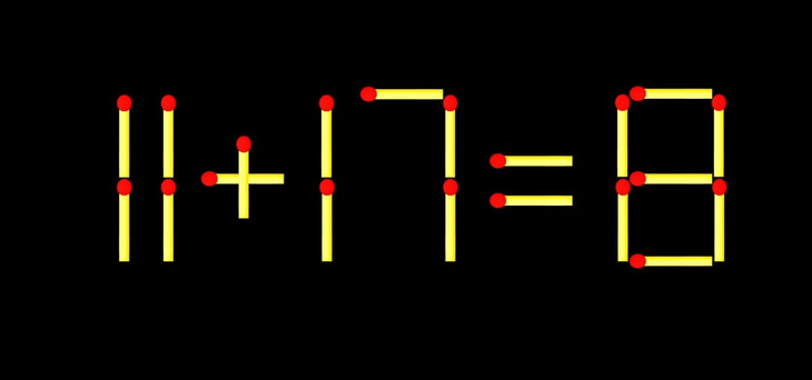 Thử tài IQ: Di chuyển một que diêm để 8+18=8 thành phép tính đúng - Ảnh 2.