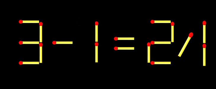 Thử tài IQ: Di chuyển một que diêm để 3-7=21 thành phép tính đúng - Ảnh 1.