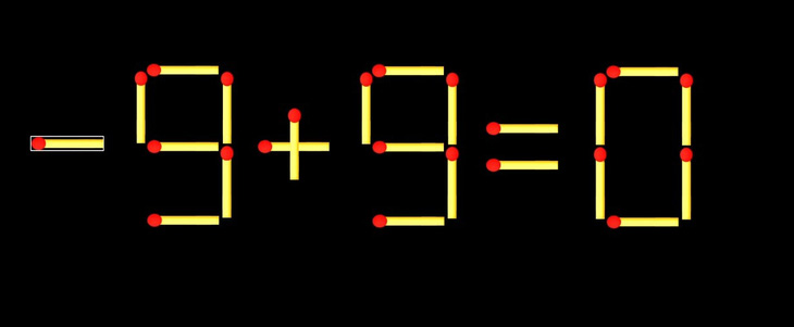 Thử tài IQ: Di chuyển một que diêm để 8+9=0 thành phép tính đúng - Ảnh 1.