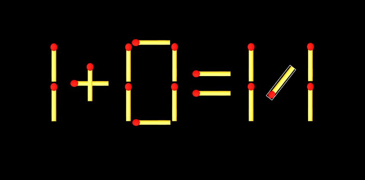 Thử tài IQ: Di chuyển một que diêm để 7+0=11 thành phép tính đúng - Ảnh 1.