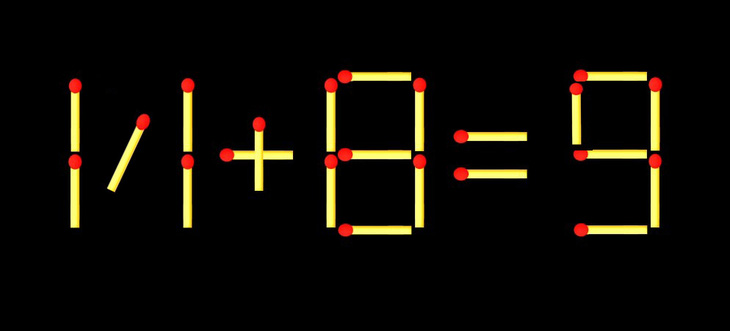 Thử tài IQ: Di chuyển một que diêm để 17+8=9 thành phép tính đúng - Ảnh 1.