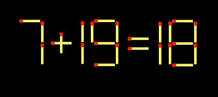 Thử tài IQ: Di chuyển một que diêm để 5+6=19 thành phép tính đúng - Ảnh 3.