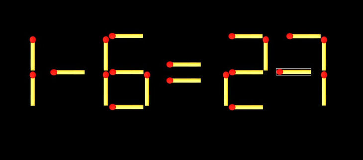 Thử tài IQ: Di chuyển một que diêm để 1-8=27 thành phép tính đúng - Ảnh 1.