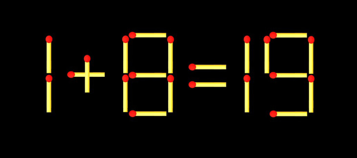 Thử tài IQ: Di chuyển một que diêm để 87+1=1 thành phép tính đúng - Ảnh 3.