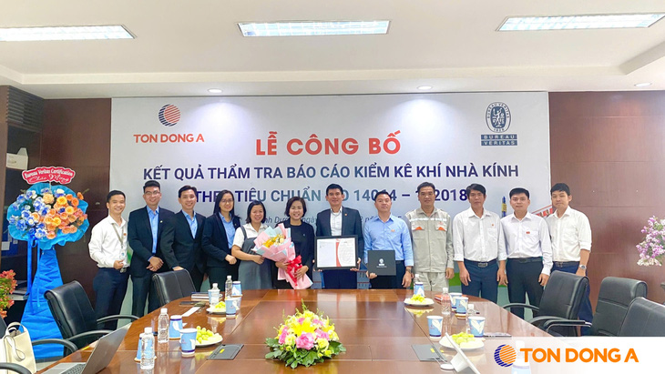 Tôn Đông Á đạt chứng nhận ISO 14064-1:2018 về kiểm kê khí nhà kính - Ảnh 1.