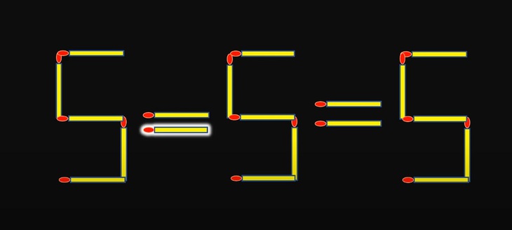 Thử tài IQ: Di chuyển một que diêm để 9-5=5 thành phép tính đúng - Ảnh 1.