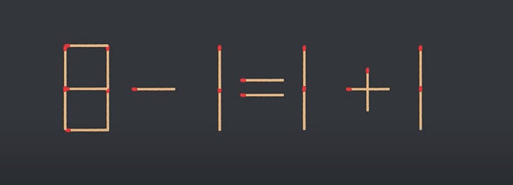 Thử tài IQ: Di chuyển một que diêm để 9+1=2-8 thành phép tính đúng - Ảnh 2.