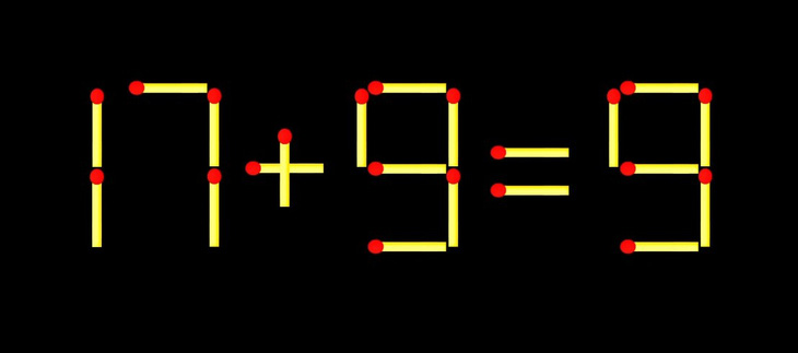 Thử tài IQ: Di chuyển một que diêm để 17+11=5 thành phép tính đúng - Ảnh 3.