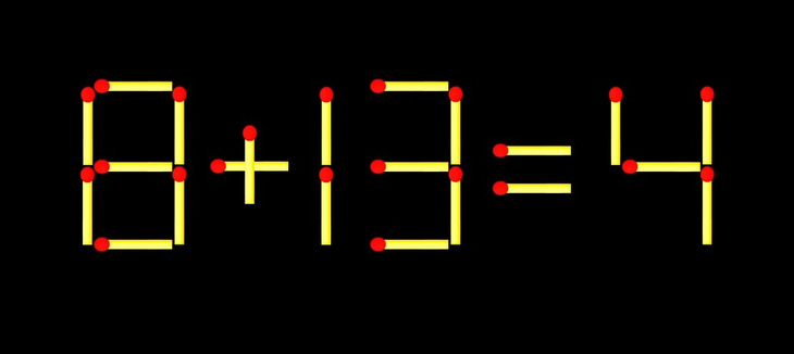 Thử tài IQ: Di chuyển một que diêm để 17+11=5 thành phép tính đúng - Ảnh 2.