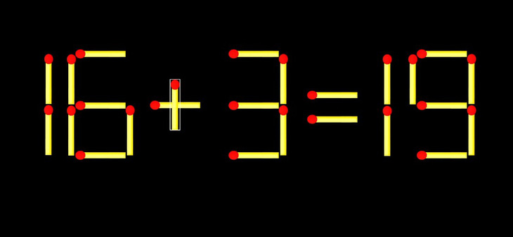 Thử tài IQ: Di chuyển một que diêm để 5+11=17 thành phép tính đúng - Ảnh 1.