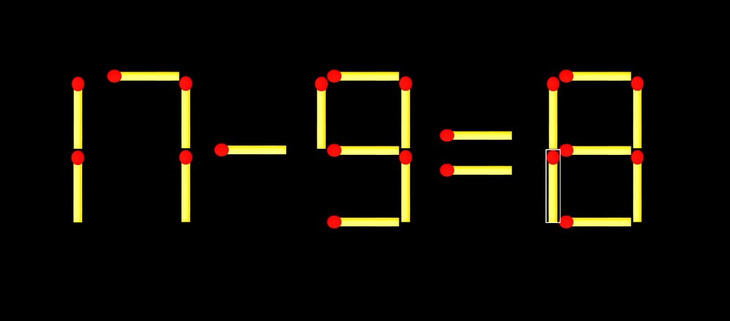 Thử tài IQ: Di chuyển một que diêm để 17+11=5 thành phép tính đúng - Ảnh 1.