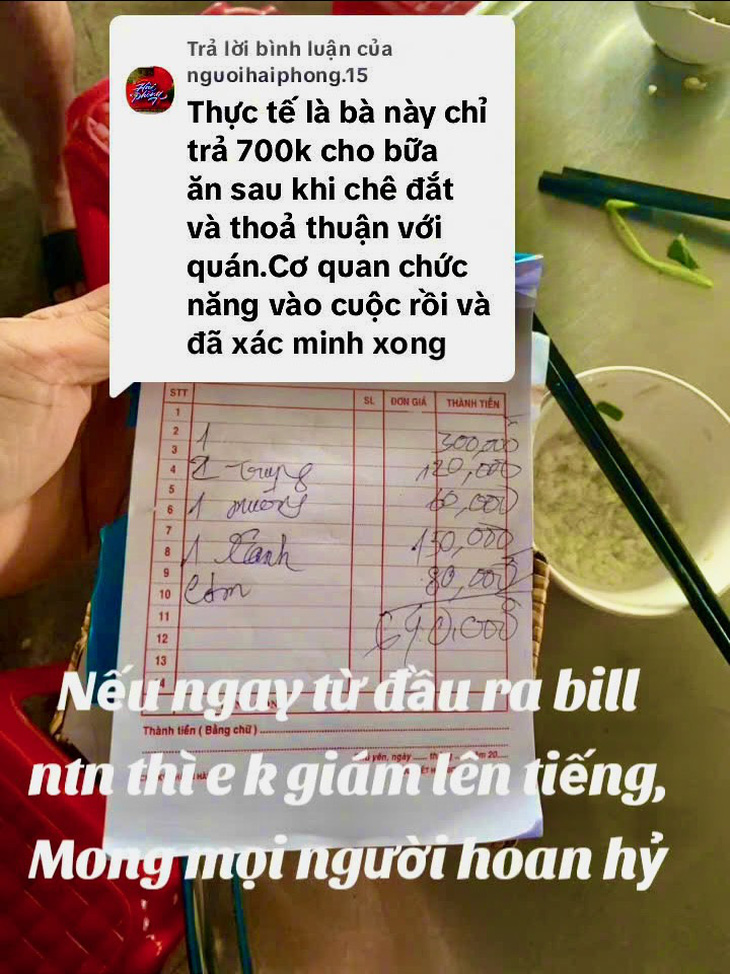 Vụ quán ăn ở Phú Yên bị tố 'chặt chém': khách không đồng ý trả như hóa đơn - Ảnh 5.