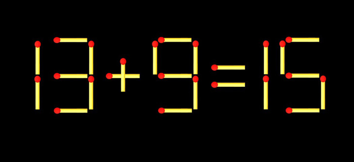 Thử tài IQ: Di chuyển một que diêm để 9+8=5 thành phép tính đúng - Ảnh 2.