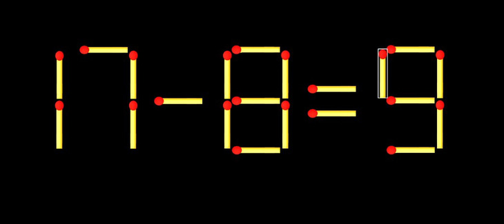 Thử tài IQ: Di chuyển một que diêm để 9-4=6 thành phép tính đúng - Ảnh 1.