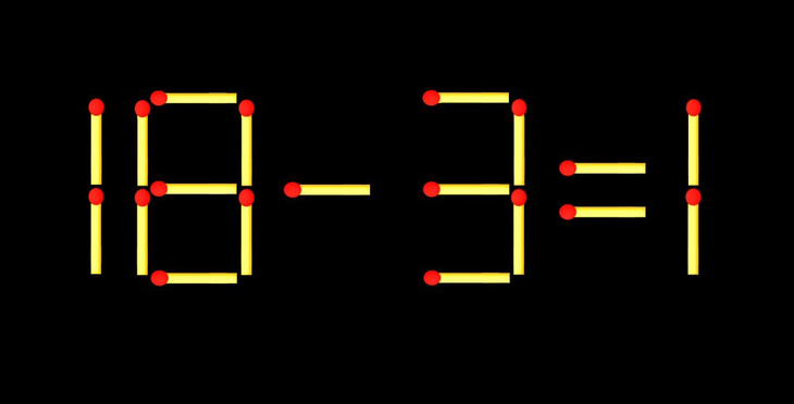 Thử tài IQ: Di chuyển một que diêm để 3-8=5 thành phép tính đúng - Ảnh 1.