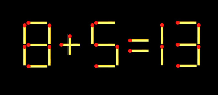 Thử tài IQ: Di chuyển một que diêm để 3-8=5 thành phép tính đúng - Ảnh 1.