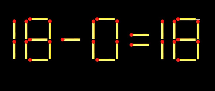 Thử tài IQ: Di chuyển một que diêm để 3+18=7 thành phép tính đúng - Ảnh 1.