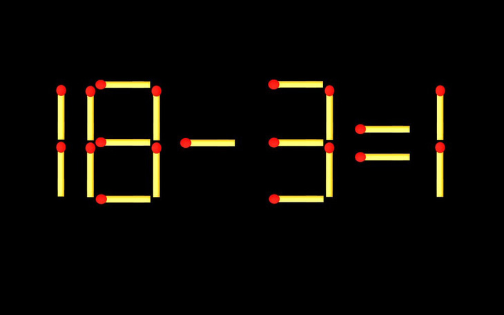 Thử tài IQ: Di chuyển một que diêm để 3+18=7 thành phép tính đúng - Ảnh 7.