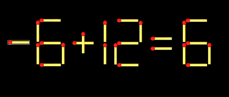 Thử tài IQ: Di chuyển một que diêm để 8+12=6 thành phép tính đúng - Ảnh 1.