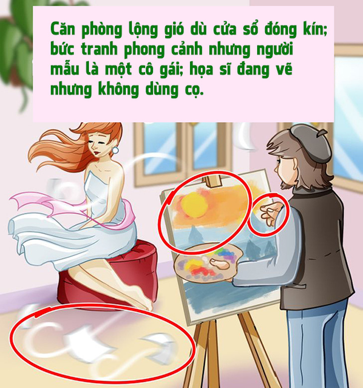 Họa sĩ đang vẽ tranh thiếu nữ có gì bất thường? - Ảnh 3.