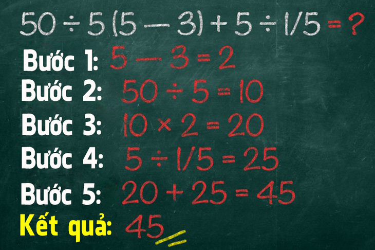 Bài toán cộng trừ nhân chia đơn giản nhưng nhiều người giải sai - Ảnh 3.