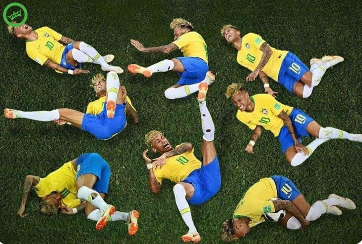 Những pha ăn vạ của Neymar đã đi vào sử sách bóng đá