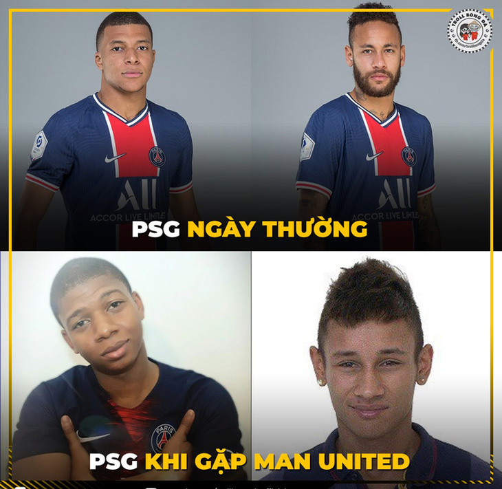 Ảnh chế trận PSG 1-2 Manchester United