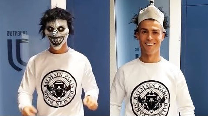 Messi và Ronaldo từng có những màn hóa trang kinh dị trong dịp Halloween