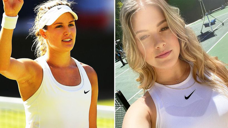 Eugenie Bouchard được coi là hoa hậu của làng tennis thế giới nhờ vẻ ngoài quá xinh đẹp. Ảnh: Getty.