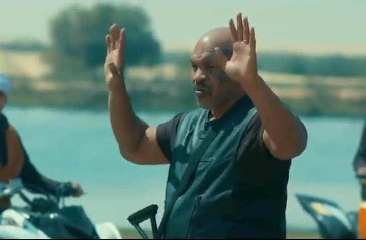 Hình ảnh Mike Tyson trong trailer phim mới.