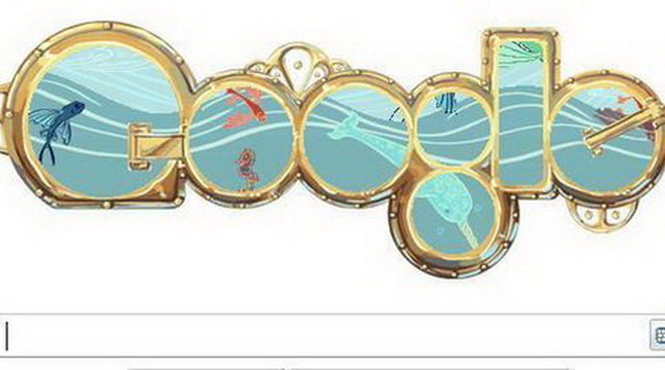 Google thay đổi logo để kỷ niệm 183 năm sinh nhật của Jules Verne