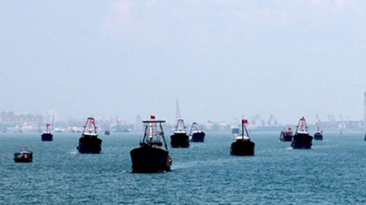 Trung Quốc xua tàu cá vào thềm lục địa Việt Nam