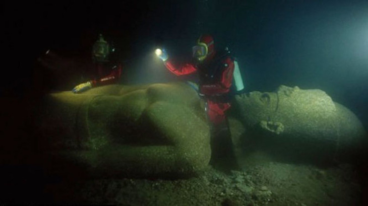 Hé lộ huyền thoại thành phố dưới nước của Ai Cập