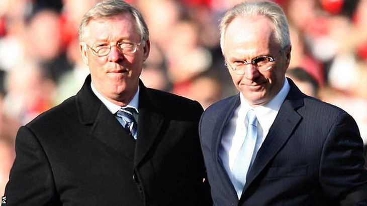 Eriksson từng ký hợp đồng thay HLV Alex Ferguson